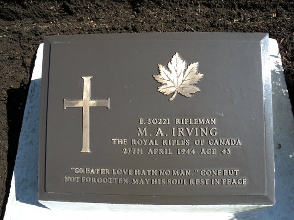 Cdn. Sec. A.C.10  M.A. IRVING.JPG